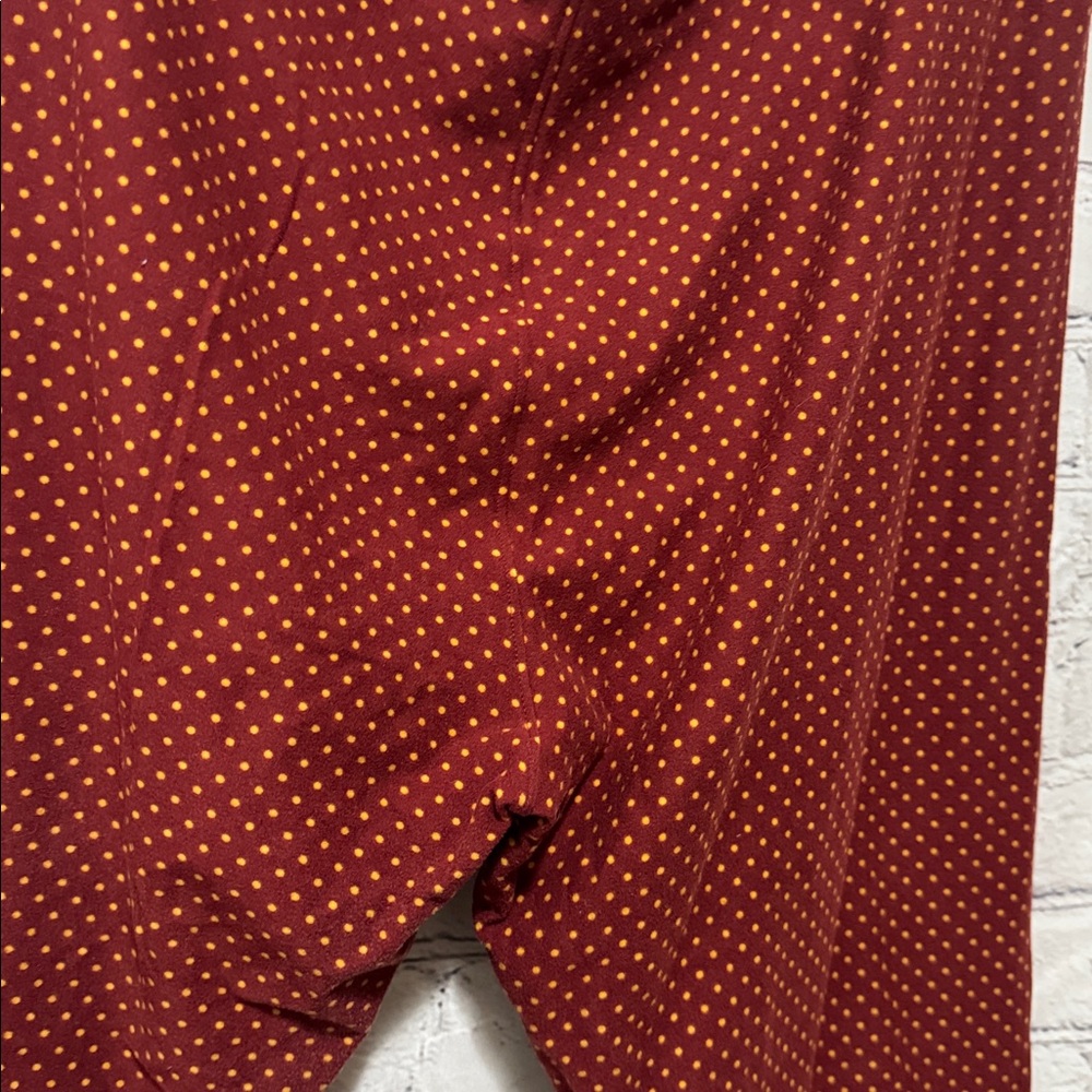LuLaRoe TC Rust & Mustard Polka Dot Comfy Buttery Soft Legging - Picture 8 of 8
